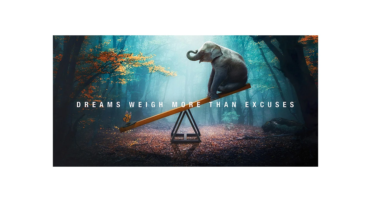 Słonie Afryki czarno-biały plakat Wzór 1