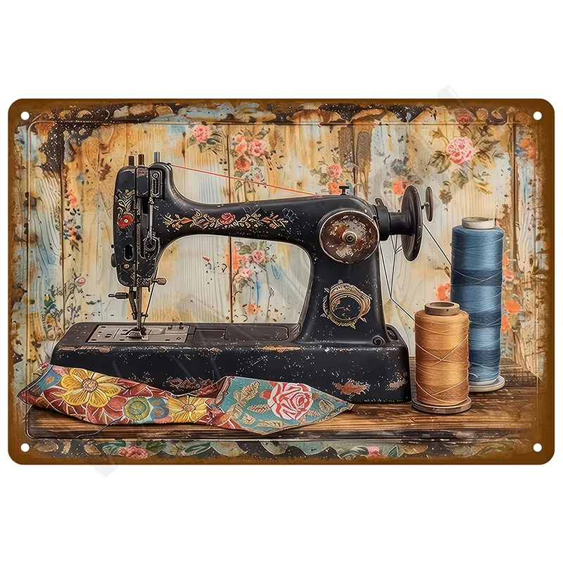 Retro metalowa tabliczka blaszana vintage Wzór 7