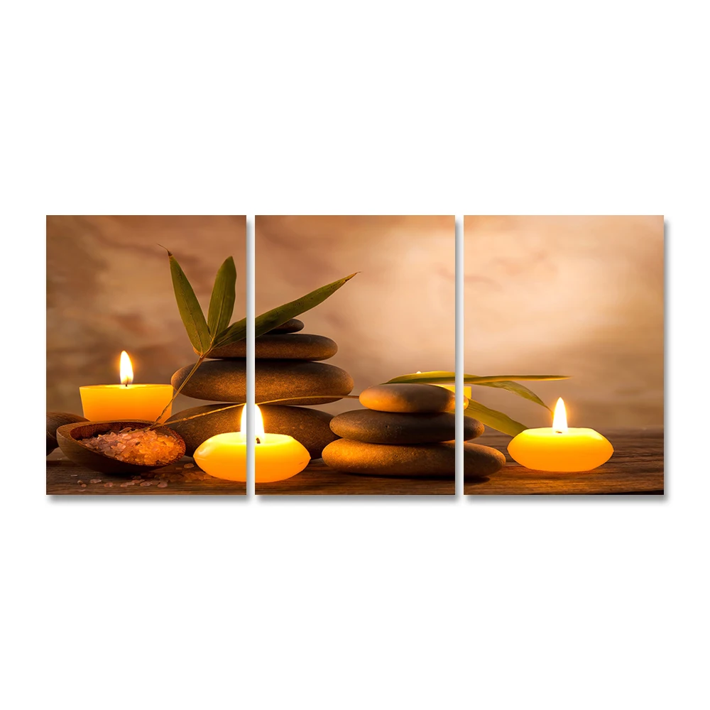 Kamienie Zen - tryptyk do łazienki 3PCS