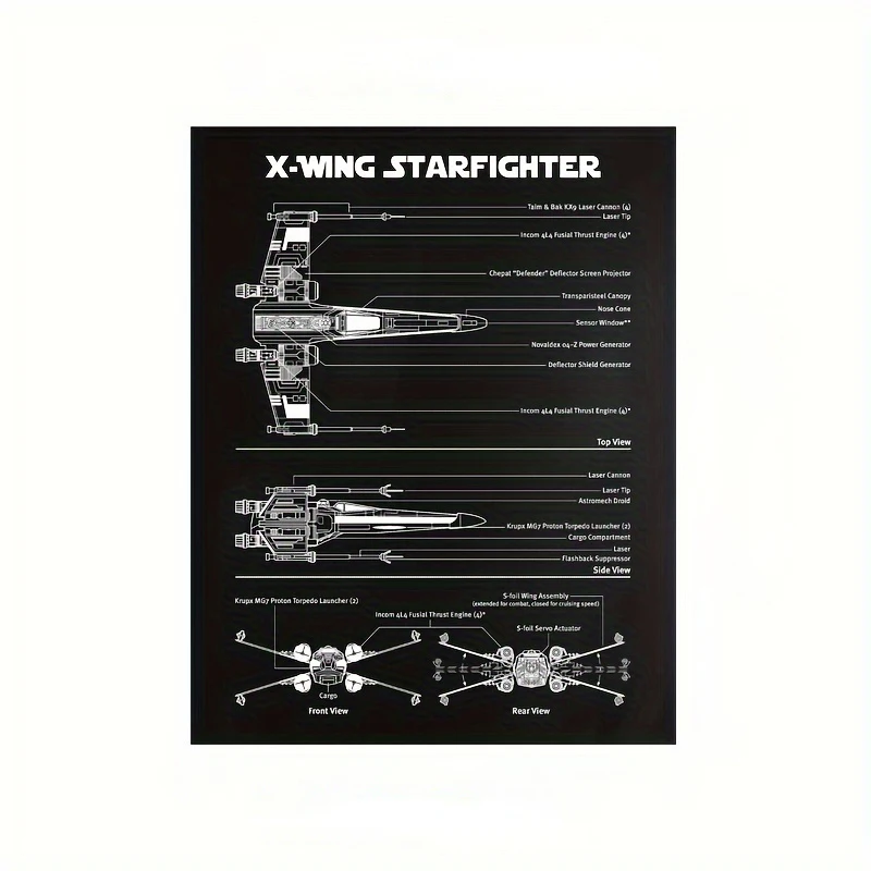 Vintage plakat schemat patentowy statku kosmicznego Burgundia