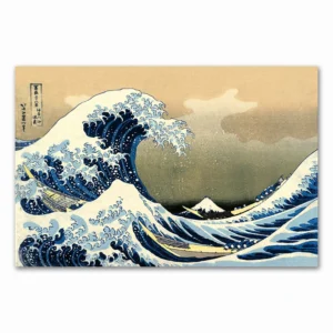 Wielka fala w Kanagawie - plakat japoński Hokusai Wzór 1