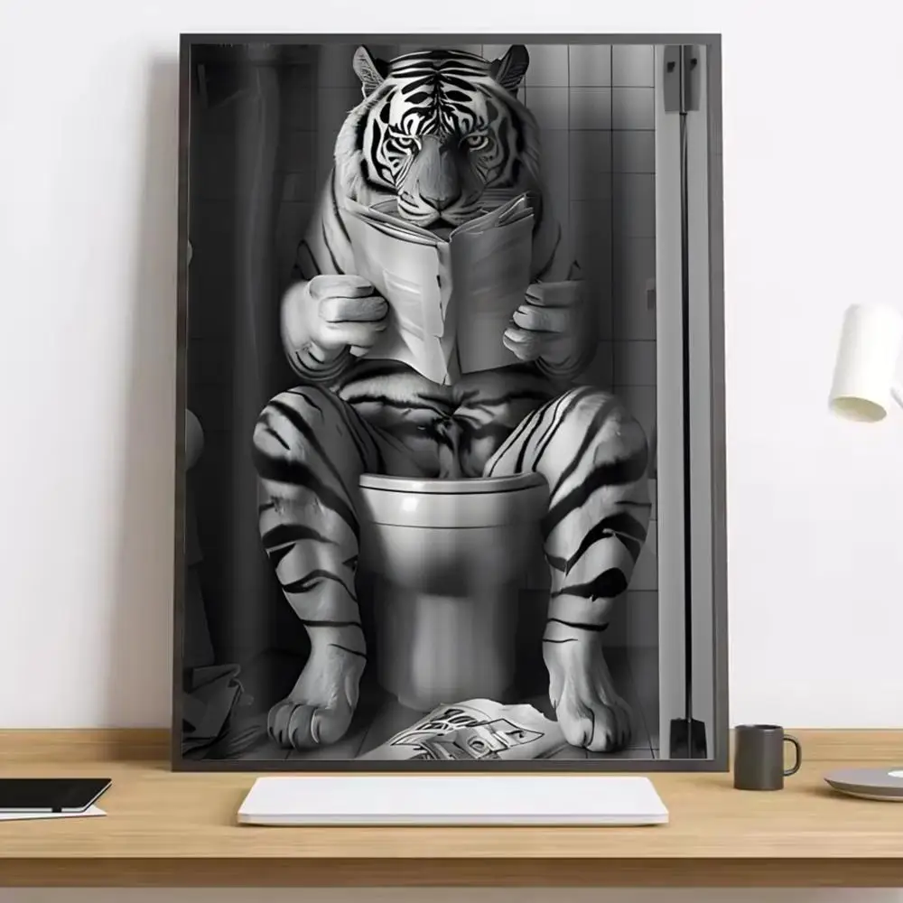 Zabawny plakat ze zwierzakiem i napisem Black10