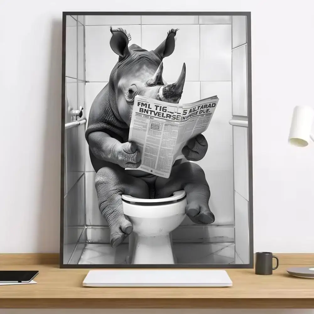 Zabawny plakat ze zwierzakiem i napisem Black11