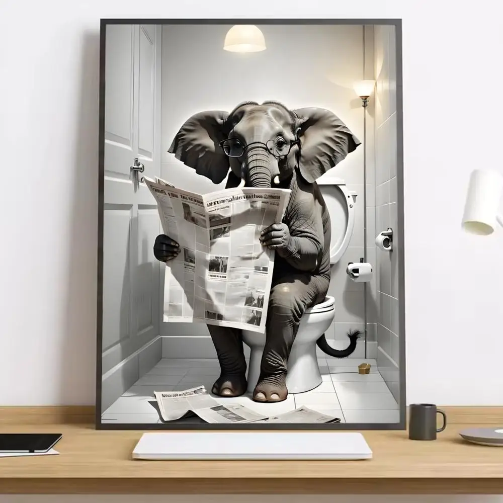 Zabawny plakat ze zwierzakiem i napisem Black13
