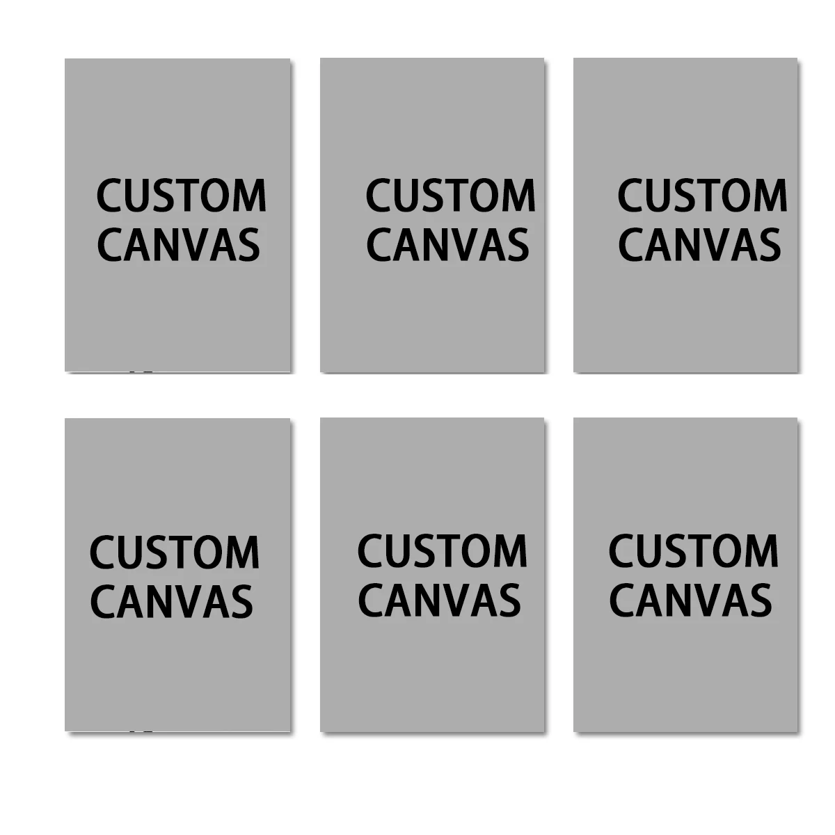 Zestaw plakatów personalizowanych ze zdjęciami Only canvas