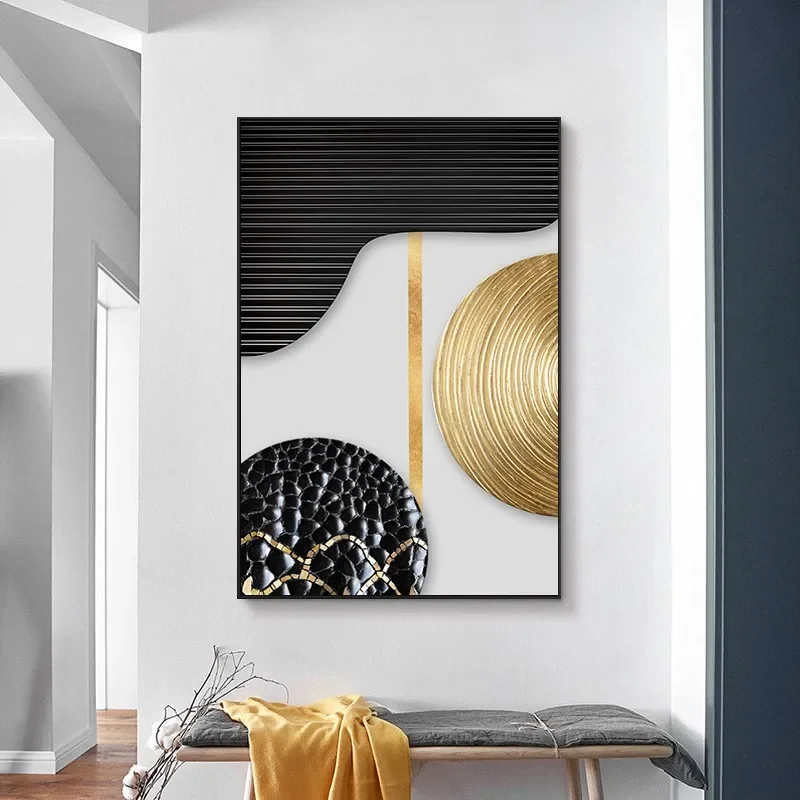 Abstrakcja geometryczna - nowoczesny plakat Czerwony