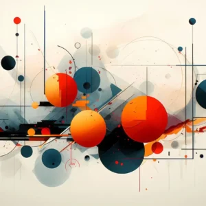 Abstrakcyjna geometria - nowoczesna grafika Fioletowy