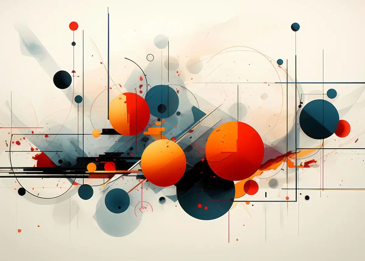 Abstrakcyjna geometria - nowoczesna grafika Fioletowy