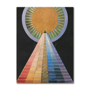 Abstrakcyjna geometria - plakat na wystawę Zielony