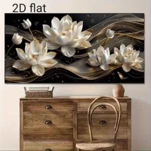 Abstrakcyjna magnolia Czerwony