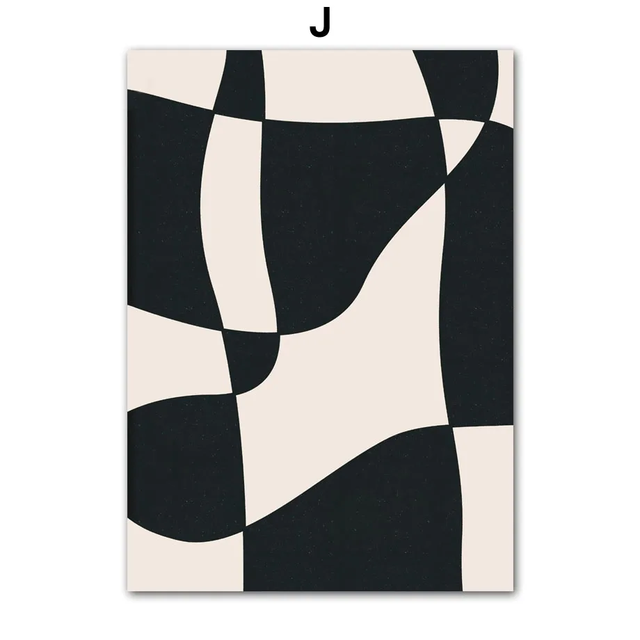 Abstrakcyjne kobiety - plakat w stylu vintage Granatowy