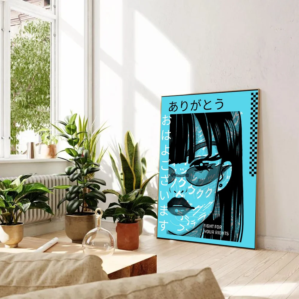 Abstrakcyjny plakat w stylu vintage Fioletowy