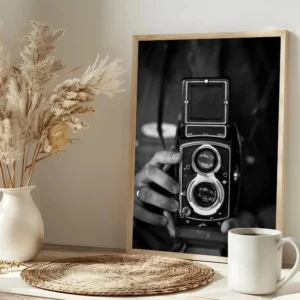 Czarno-biała fotografia w stylu vintage Czarny