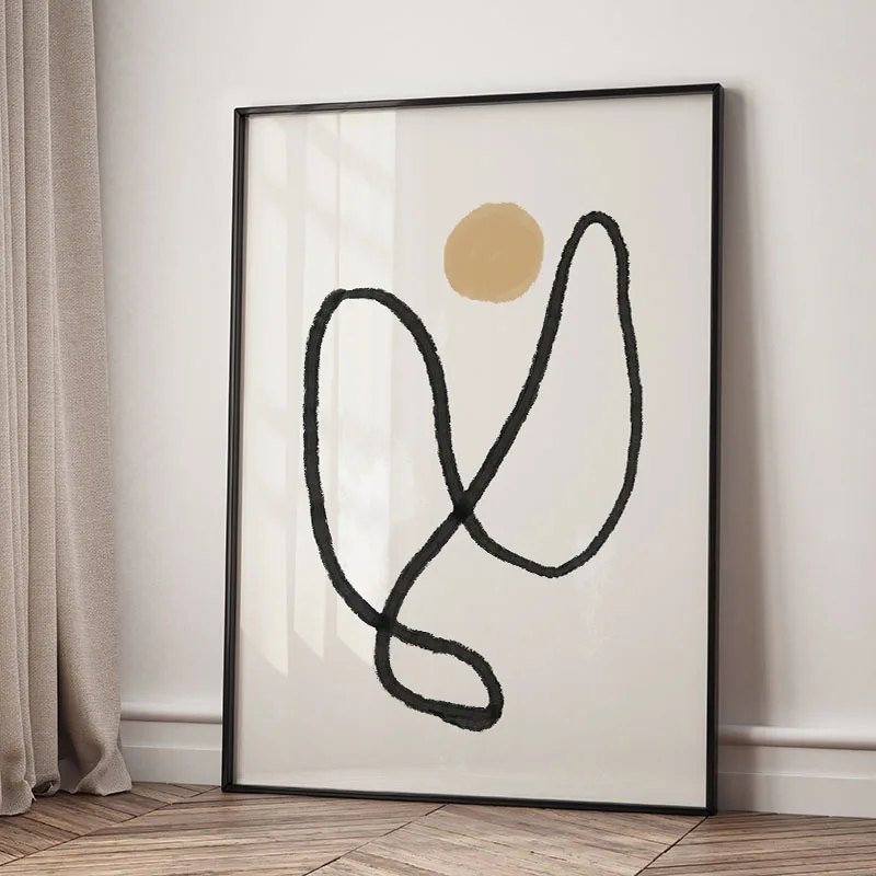 Dziewczyna wśród kwiatów - plakat boho Wielo