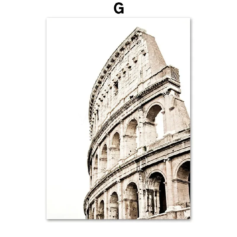 Fontanna di Trevi - plakat w stylu skandynawskim Zielony