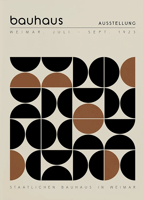 Geometryczna abstrakcja w stylu Bauhaus Czekolada
