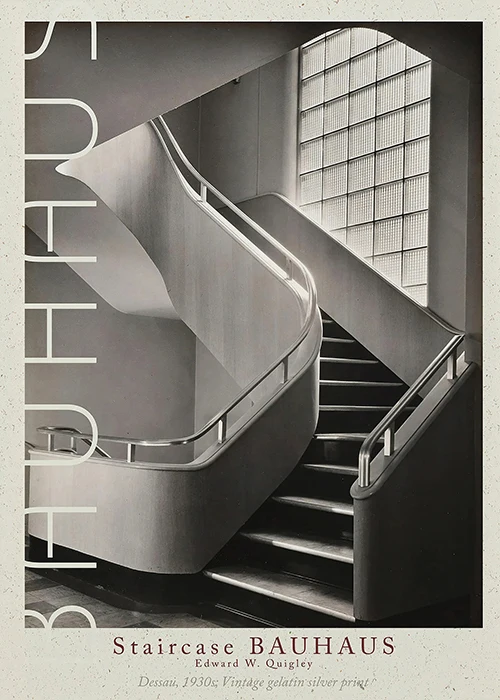 Geometryczna abstrakcja w stylu Bauhaus Złoto