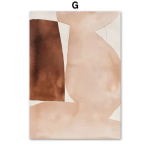 Geometryczne linie i sylwetka - skandynawska grafika Czerwony