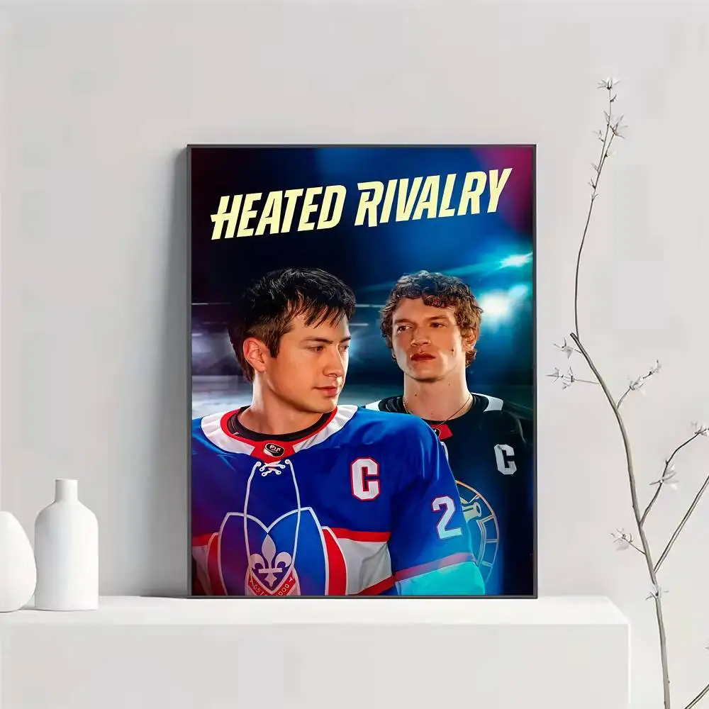 Hokej na lodzie - dynamiczny plakat sportowy Złoto