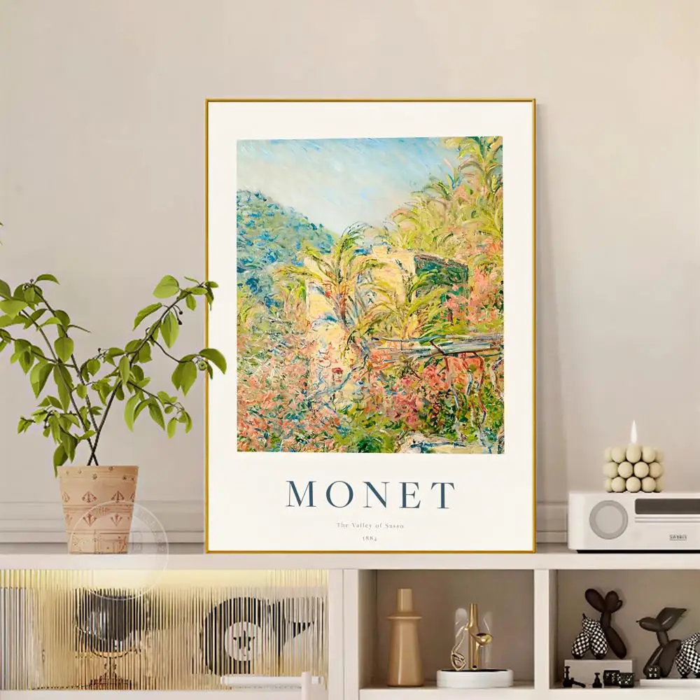 Impresjonistyczny plakat z motywem kwiatów Wielo
