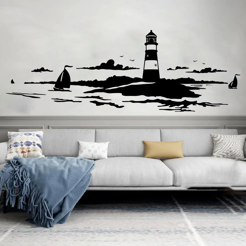 Latarnia morska nad oceanem - plakat morski Czekolada
