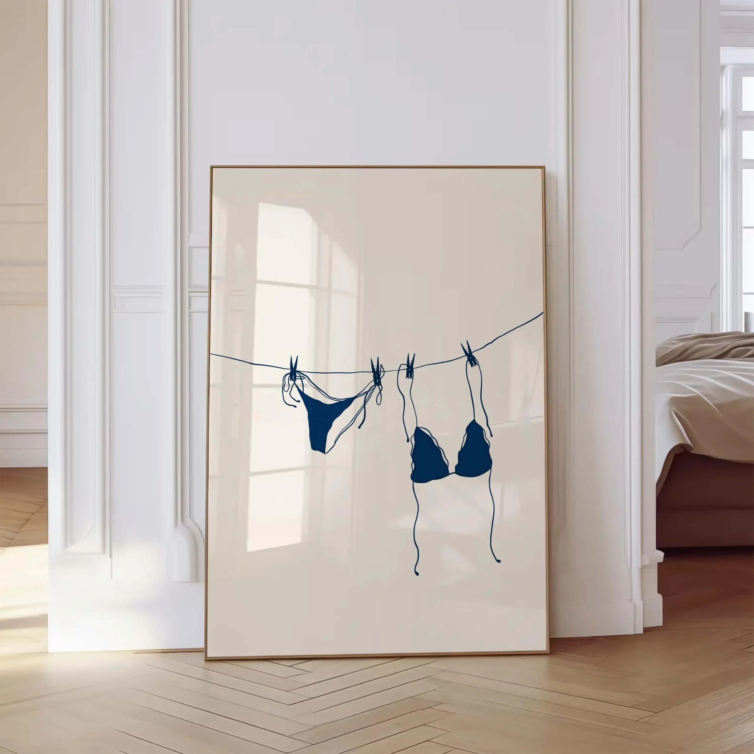 Letni plakat plażowy z palmą i muszlą Zielony