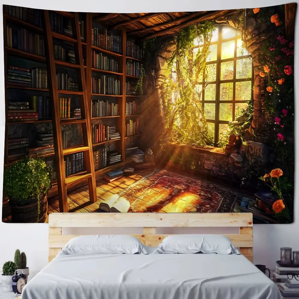 Magiczna biblioteka - tekstylna dekoracja ścienna Masło