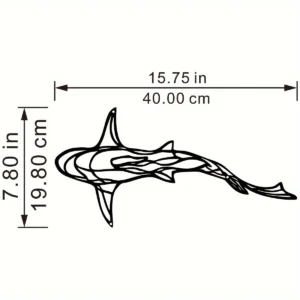 Ryby koi - metalowa dekoracja ścienna 2 szt. Czarny jasny