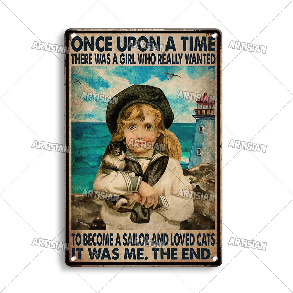 Metalowy szyld żeglarski ocean vintage Jasnozielony