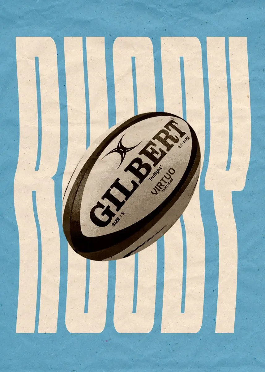 Minimalistyczny plakat sportowy z piłkami Biały