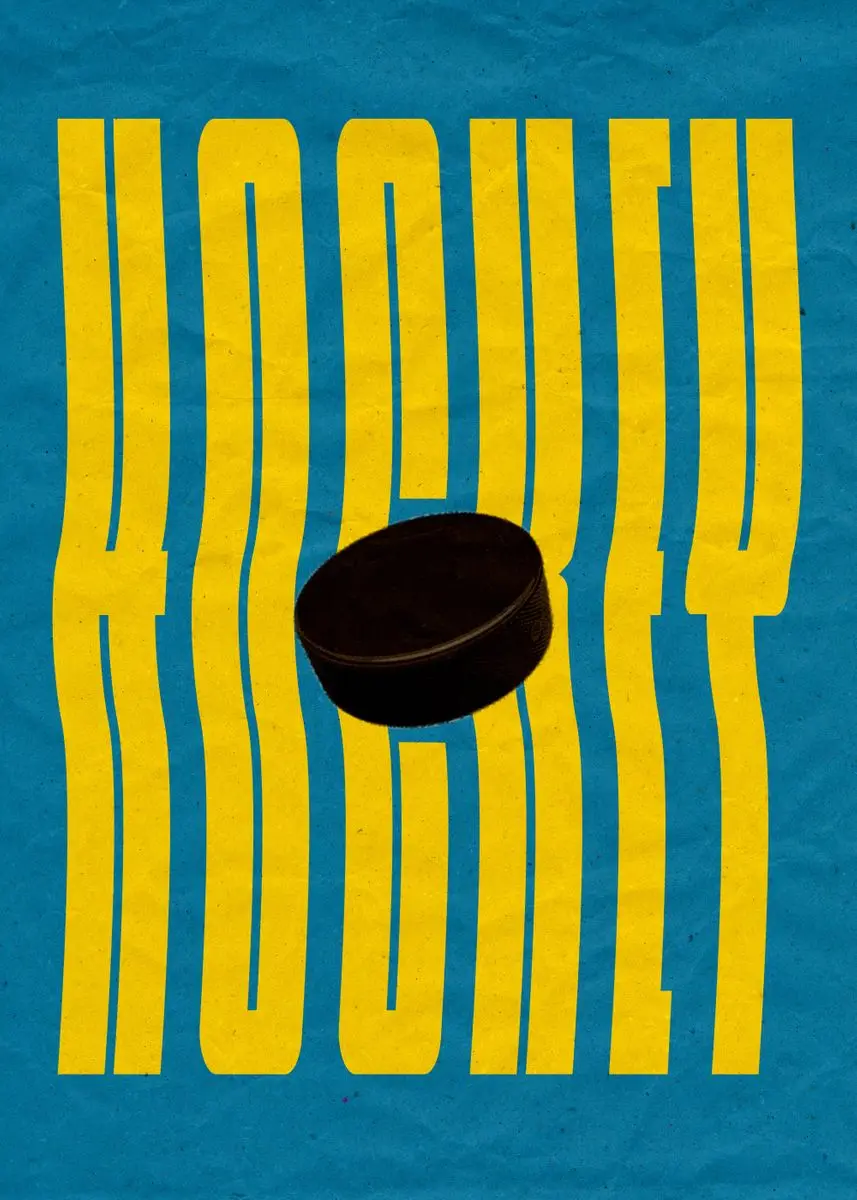Minimalistyczny plakat sportowy z piłkami Niebieski
