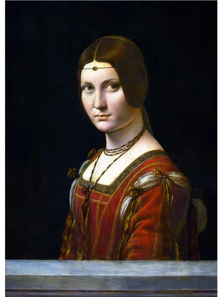 Mona Lisa - klasyka malarstwa na plakacie Jasnoszary