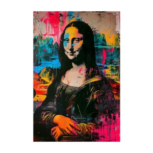 Mona Lisa pop-art - nowoczesny plakat Biały