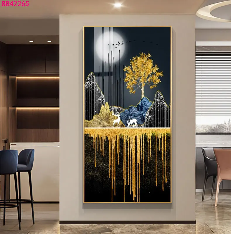 Nowoczesny plakat minimalistyczny do salonu Fioletowy/фиолетовый