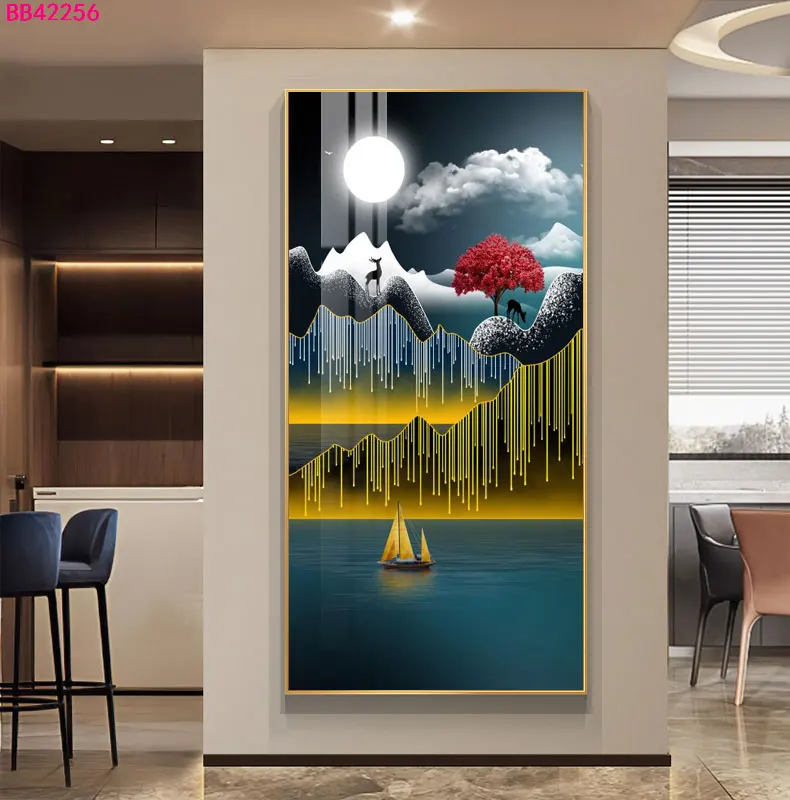 Nowoczesny plakat minimalistyczny do salonu Jasnoszary