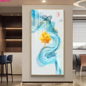 Nowoczesny plakat minimalistyczny do salonu Niebieski