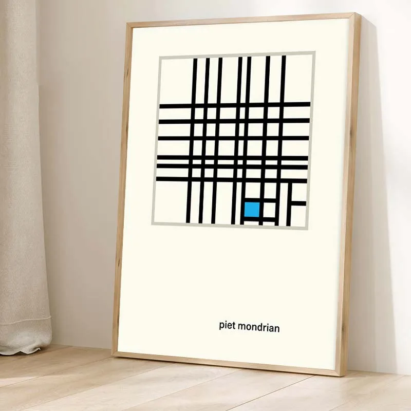 Minimalistyczna okładka książki - plakat retro Granatowy