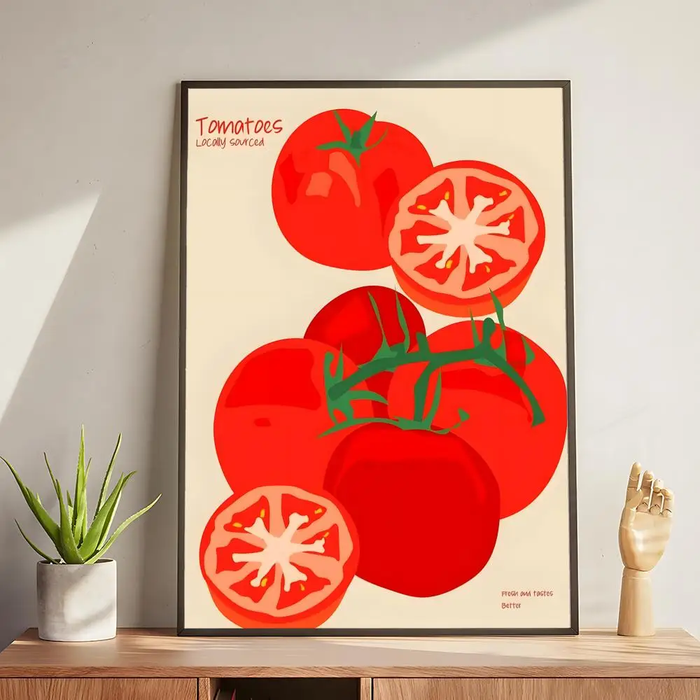 Owoce – nowoczesny plakat do kuchni Khaki