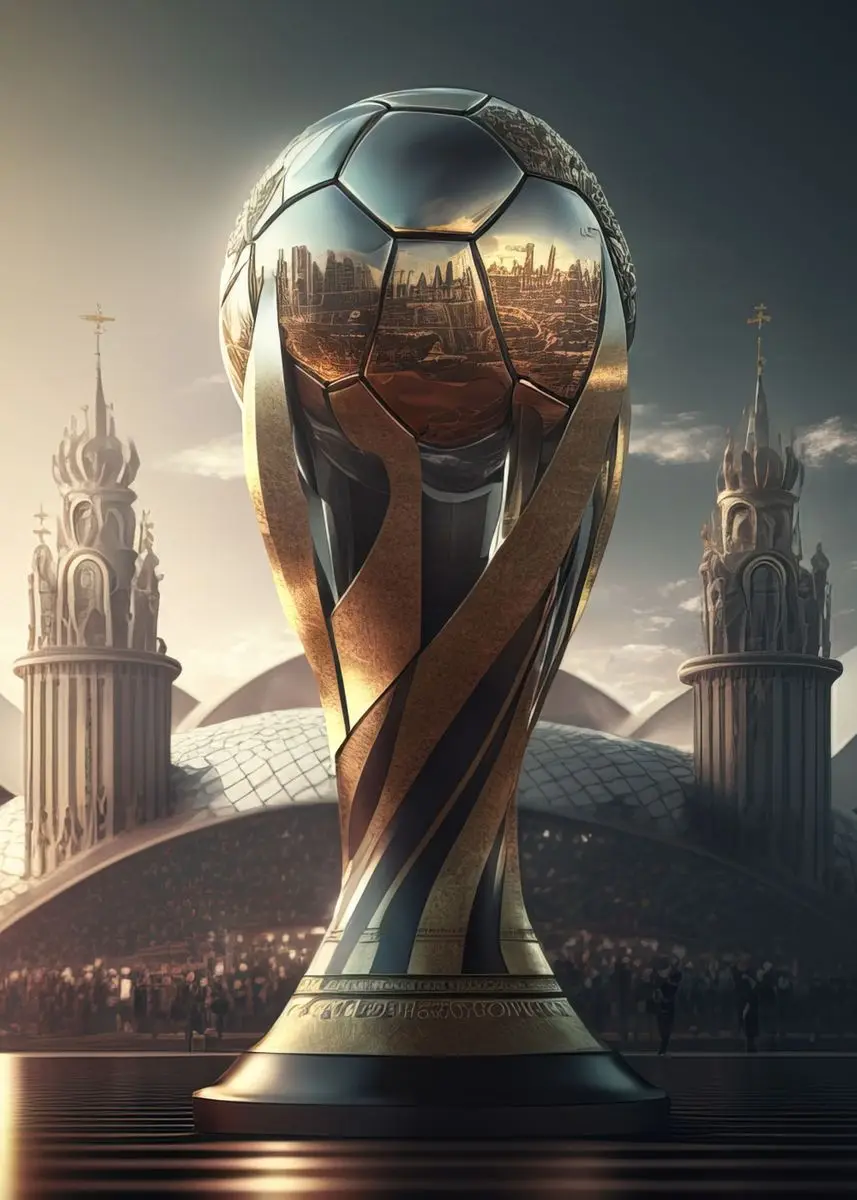 Piłkarz na boisku - nowoczesny plakat sportowy Czarny
