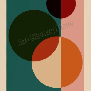 Abstrakcja geometryczna w stylu retro Czarny