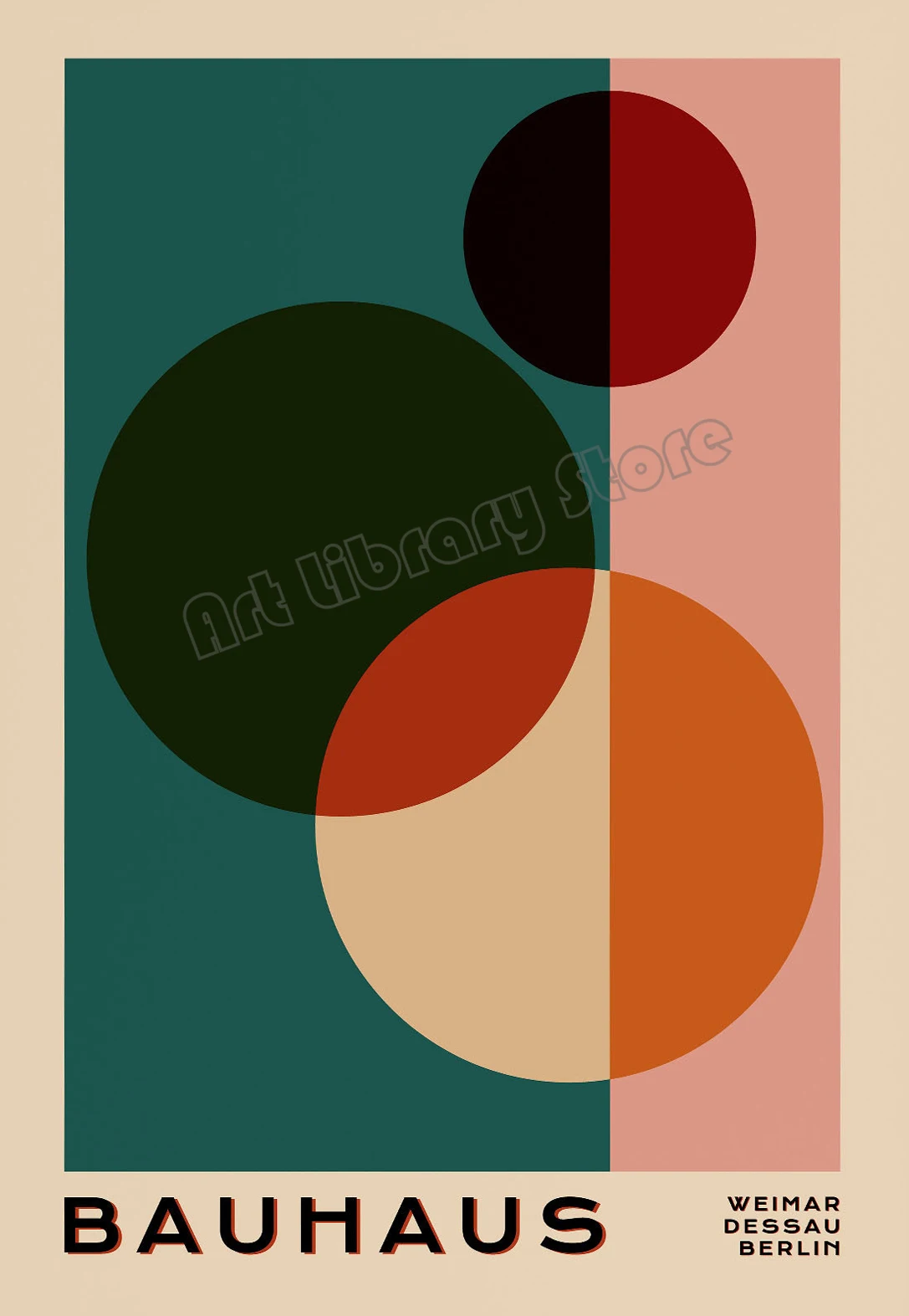 Abstrakcja geometryczna w stylu retro Czarny