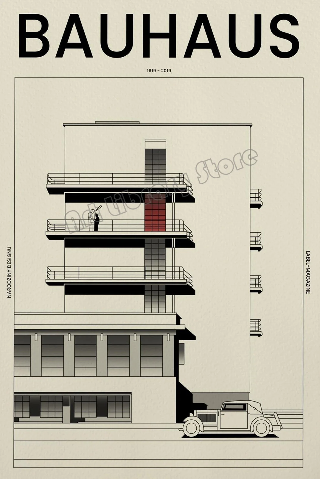 Abstrakcja geometryczna w stylu retro Fioletowy/фиолетовый