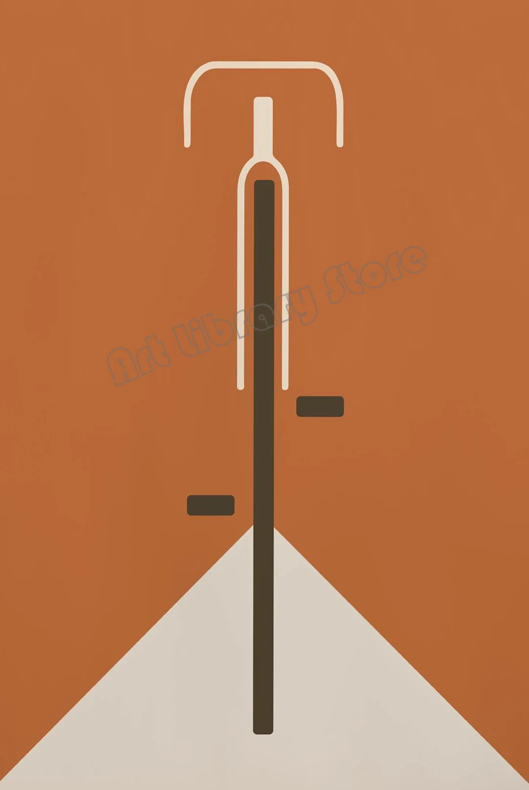 Abstrakcja geometryczna w stylu retro Jasnożółty