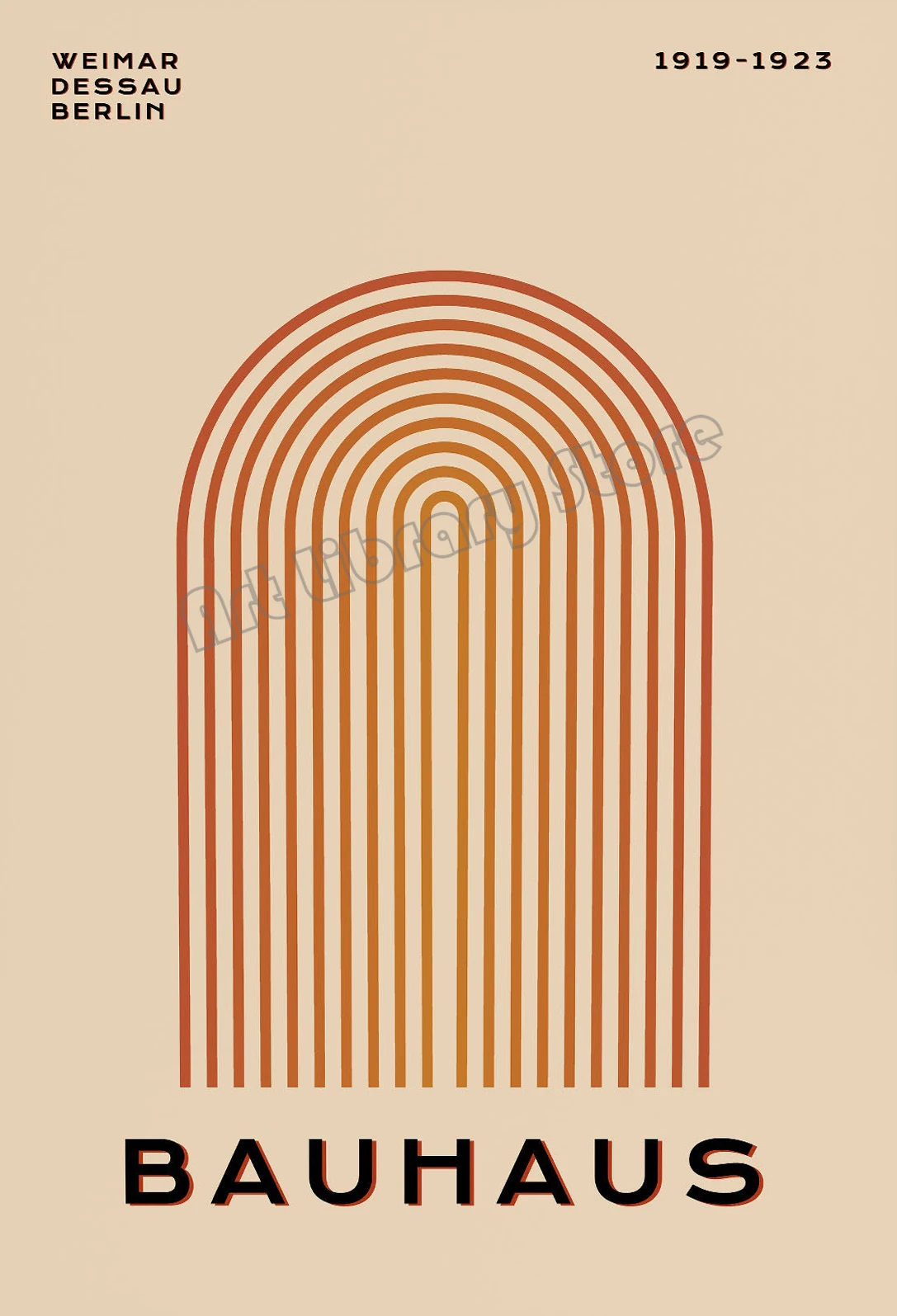 Abstrakcja geometryczna w stylu retro Niebieski