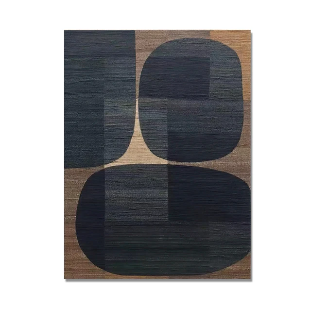 Plakat abstrakcyjna czarna geometria retro Fioletowy/фиолетовый