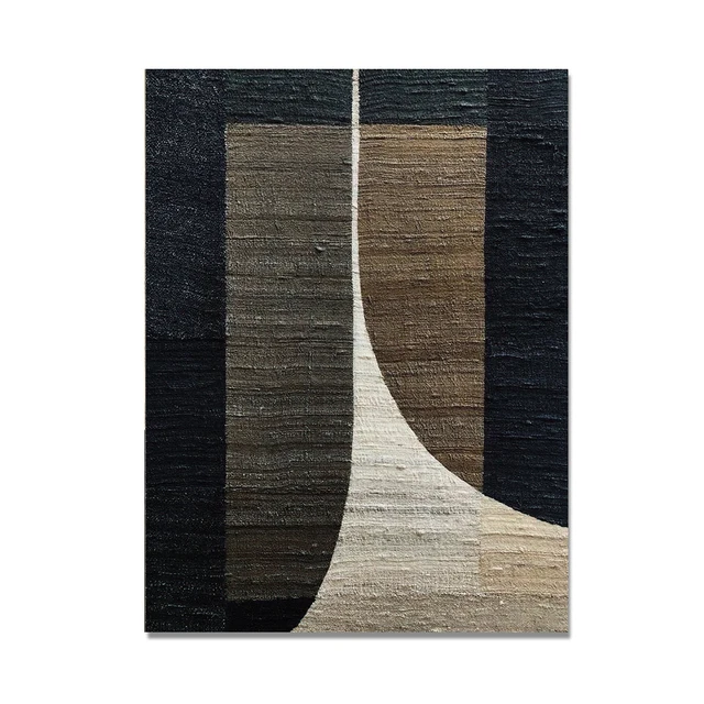 Plakat abstrakcyjna czarna geometria retro Jasnozielony