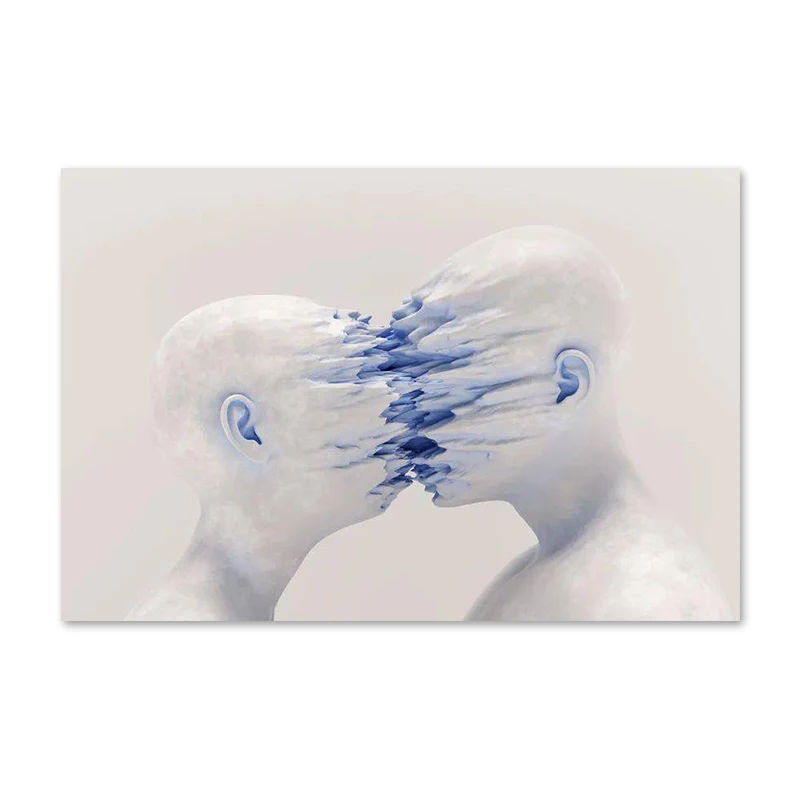 Plakat abstrakcyjna złota rzeźba 3D Czekolada