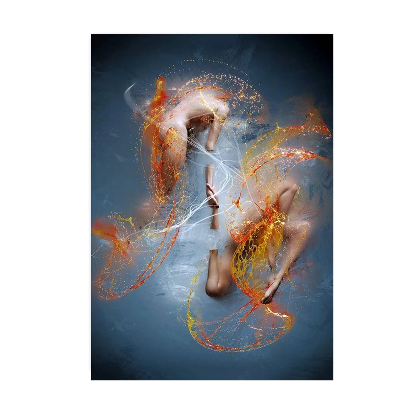 Plakat abstrakcyjna złota rzeźba 3D Fioletowy/фиолетовый