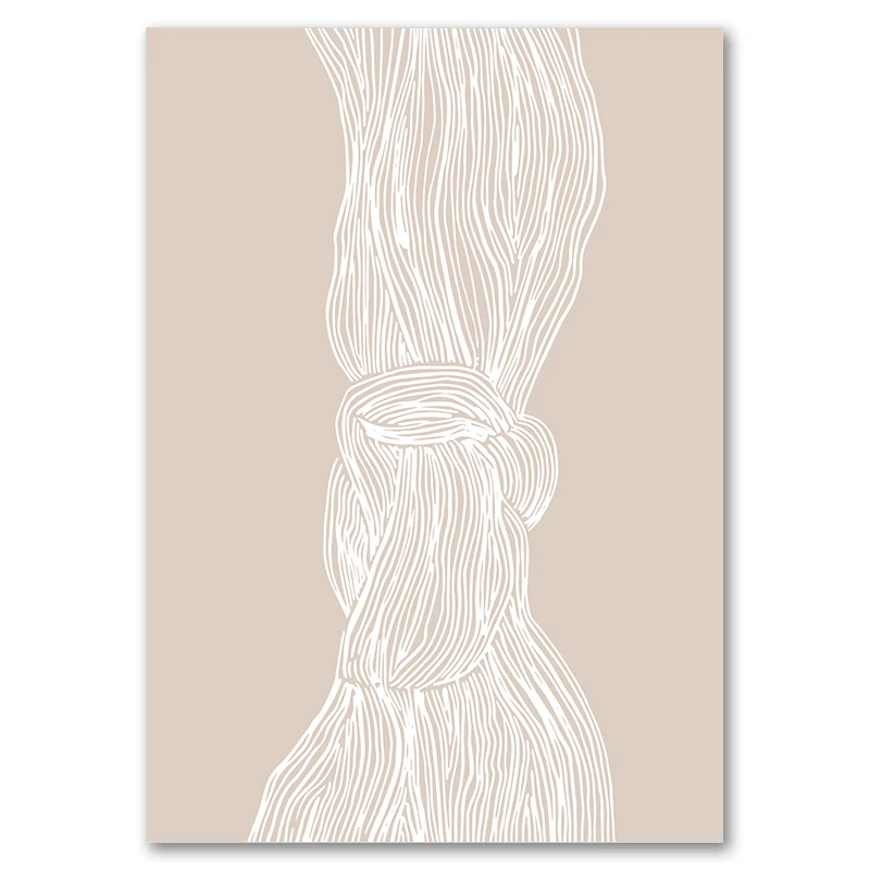 Plakat abstrakcyjne linie twarzy Czerwony