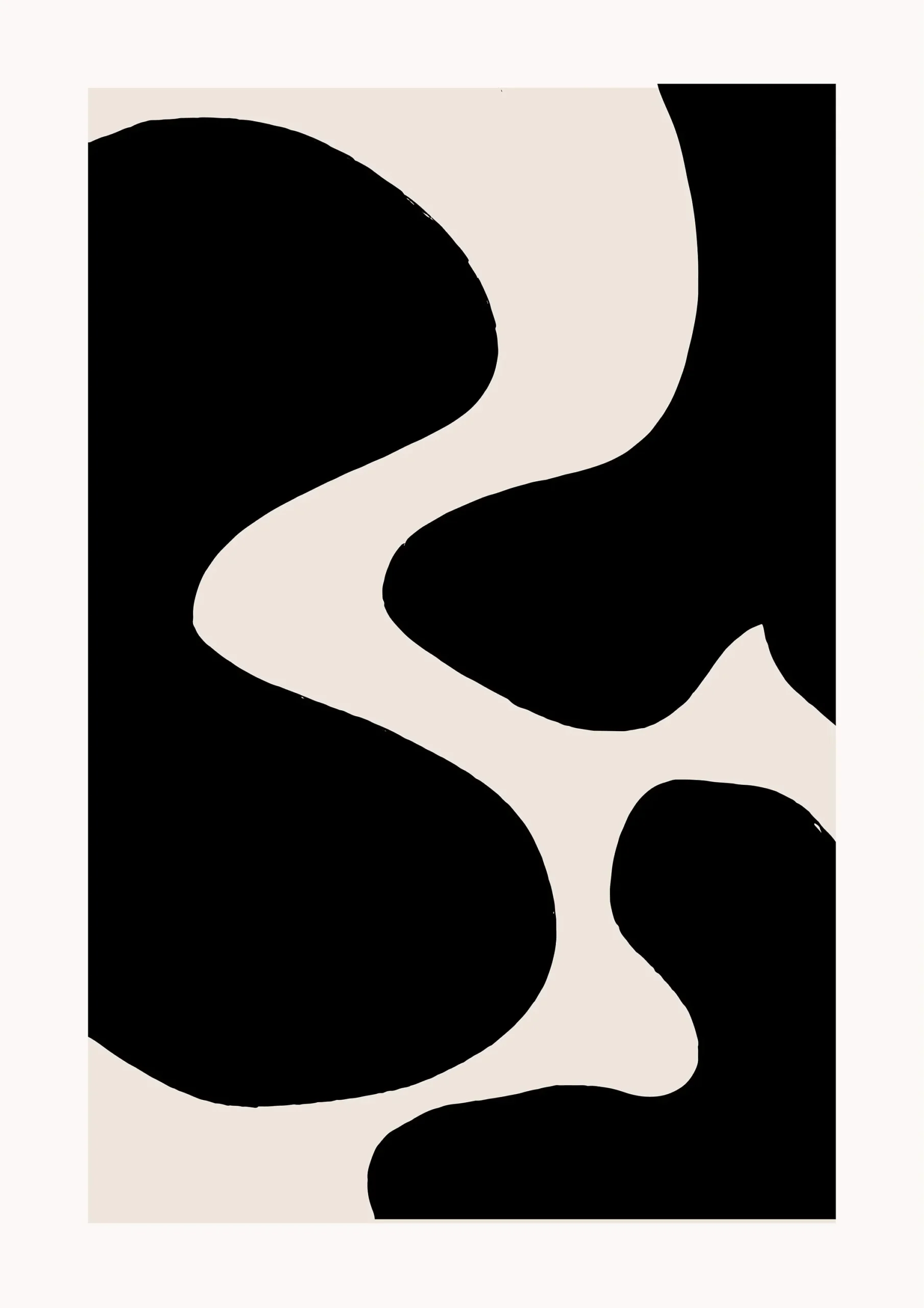 Plakat abstrakcyjny w stylu boho - minimalistyczne linie Zielony